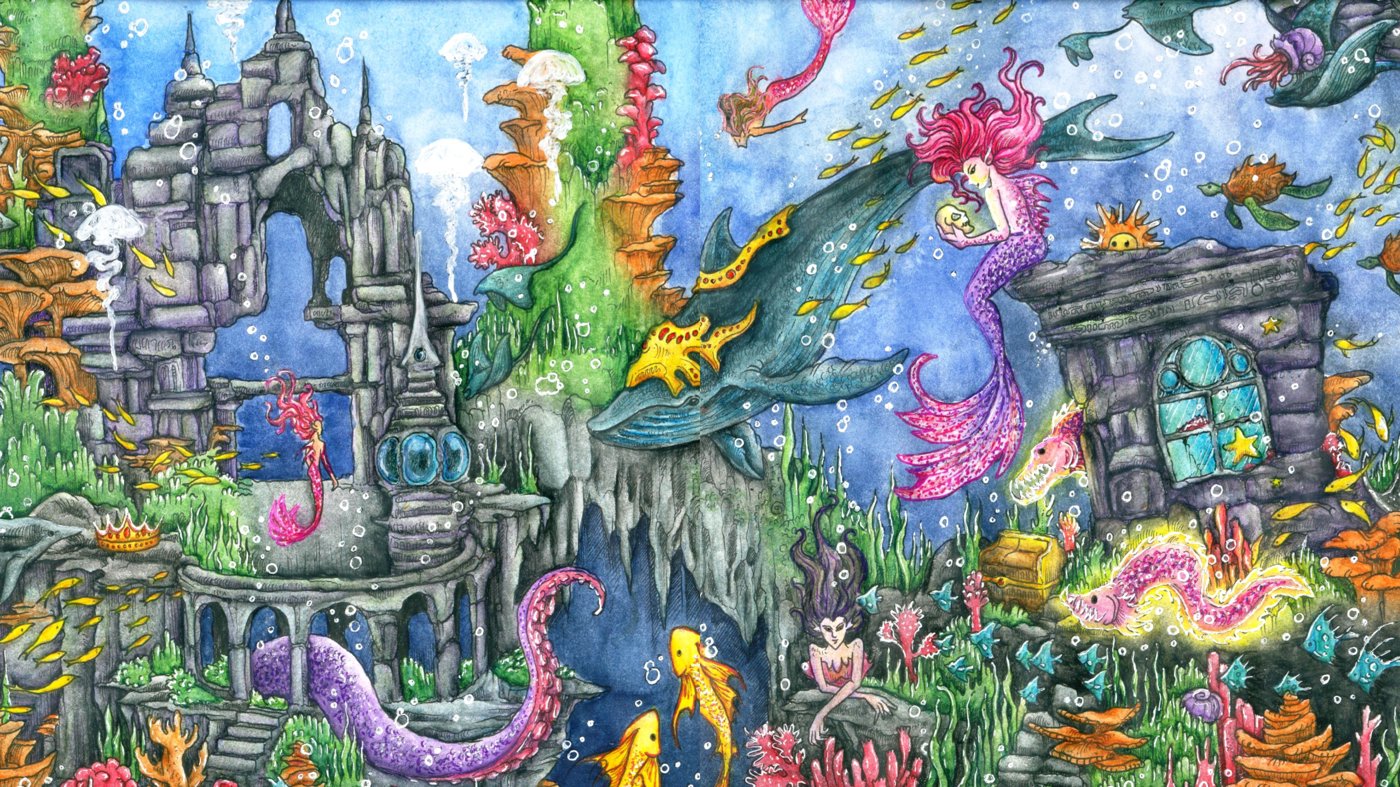 Подводное царство от DarColorBook