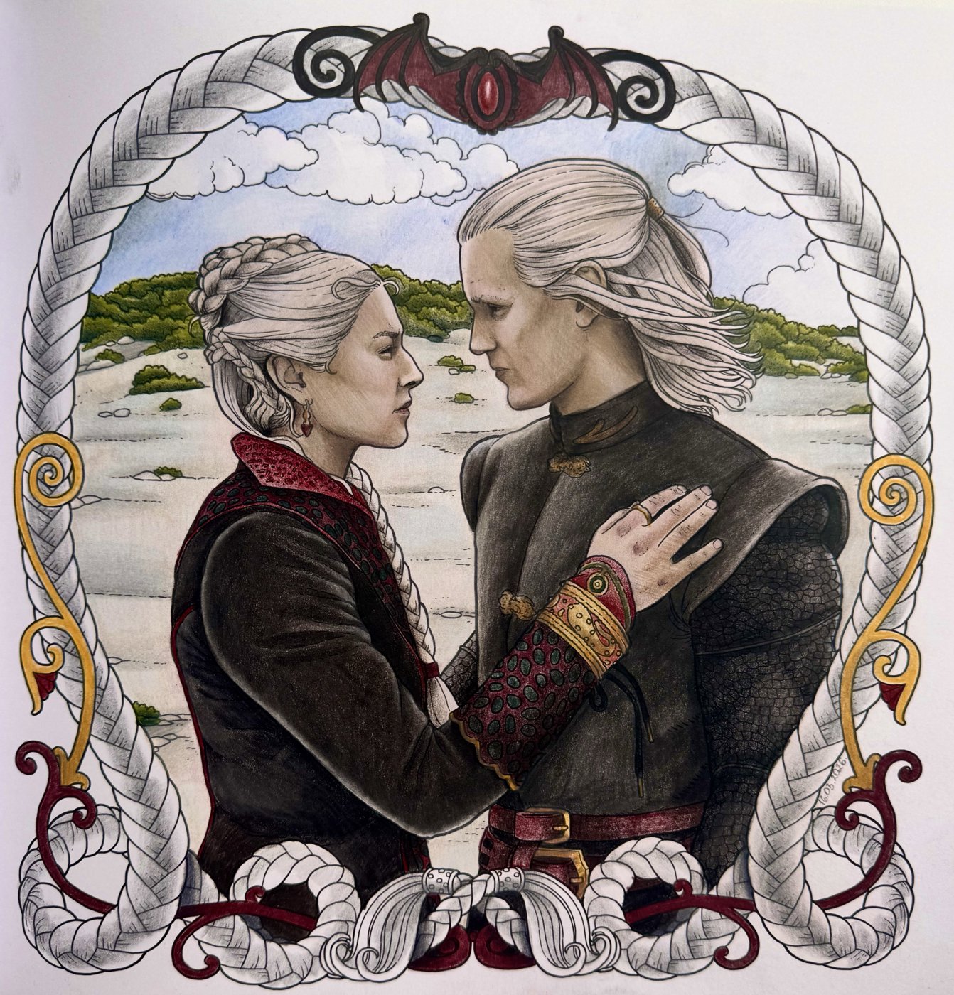 Рейнира и Деймон от Anastasiia