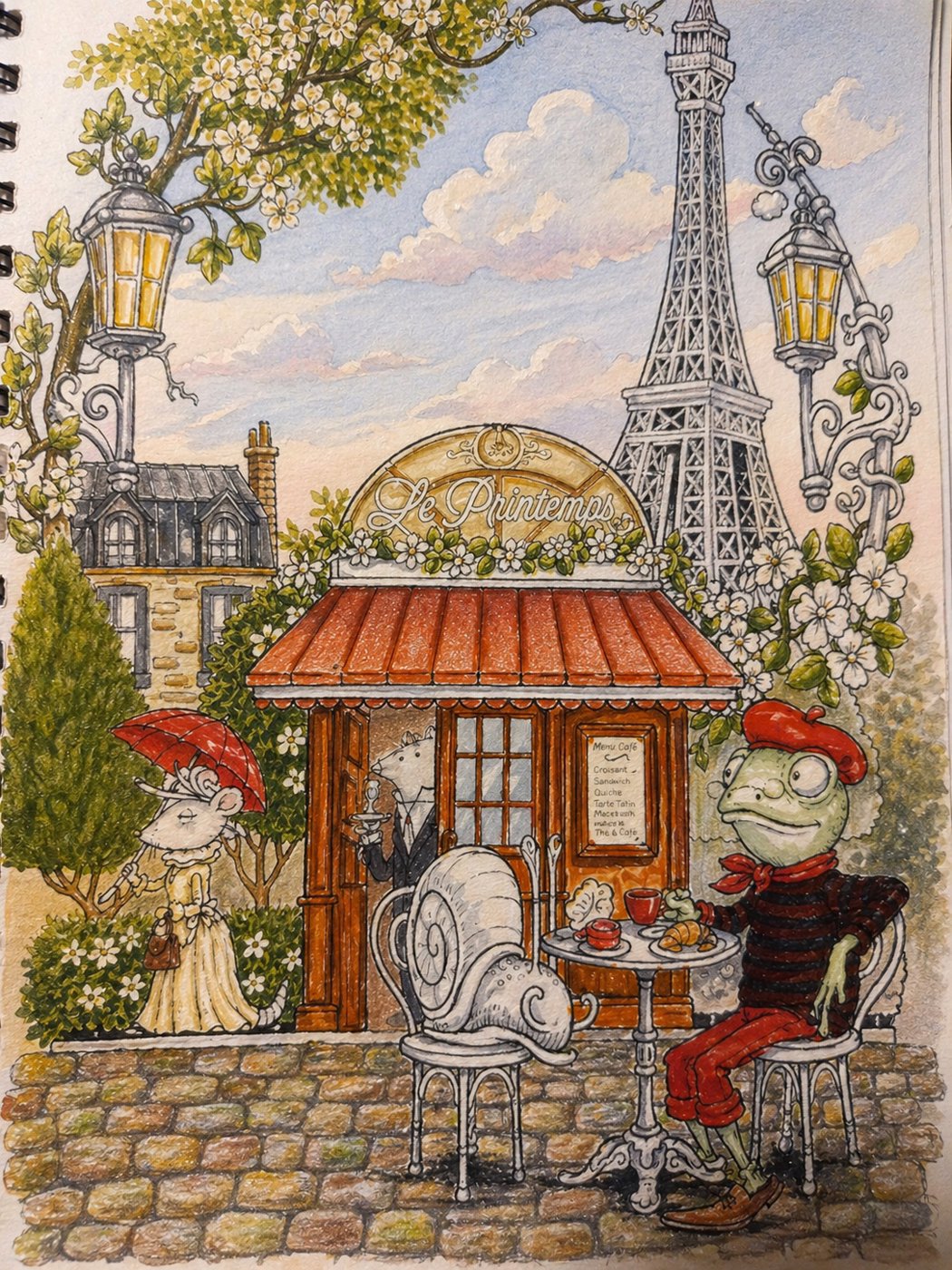 Мой любимй Rj hampson. Картинка на тему вечернего чаепития в ретро стиле ☕️🍵 от IraSh