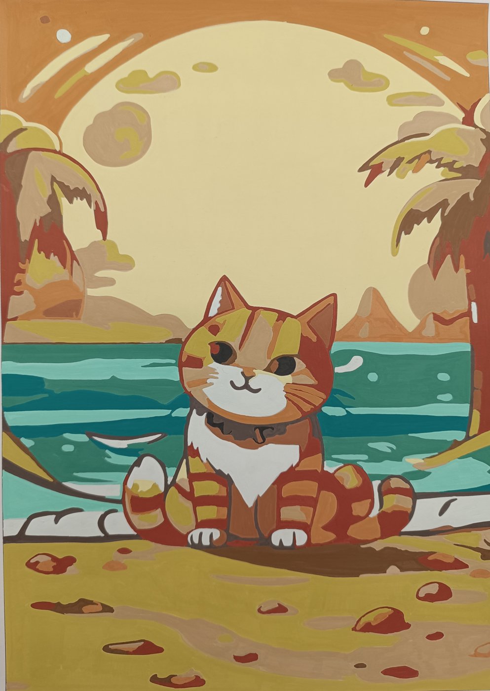 Котик на закате от Calico