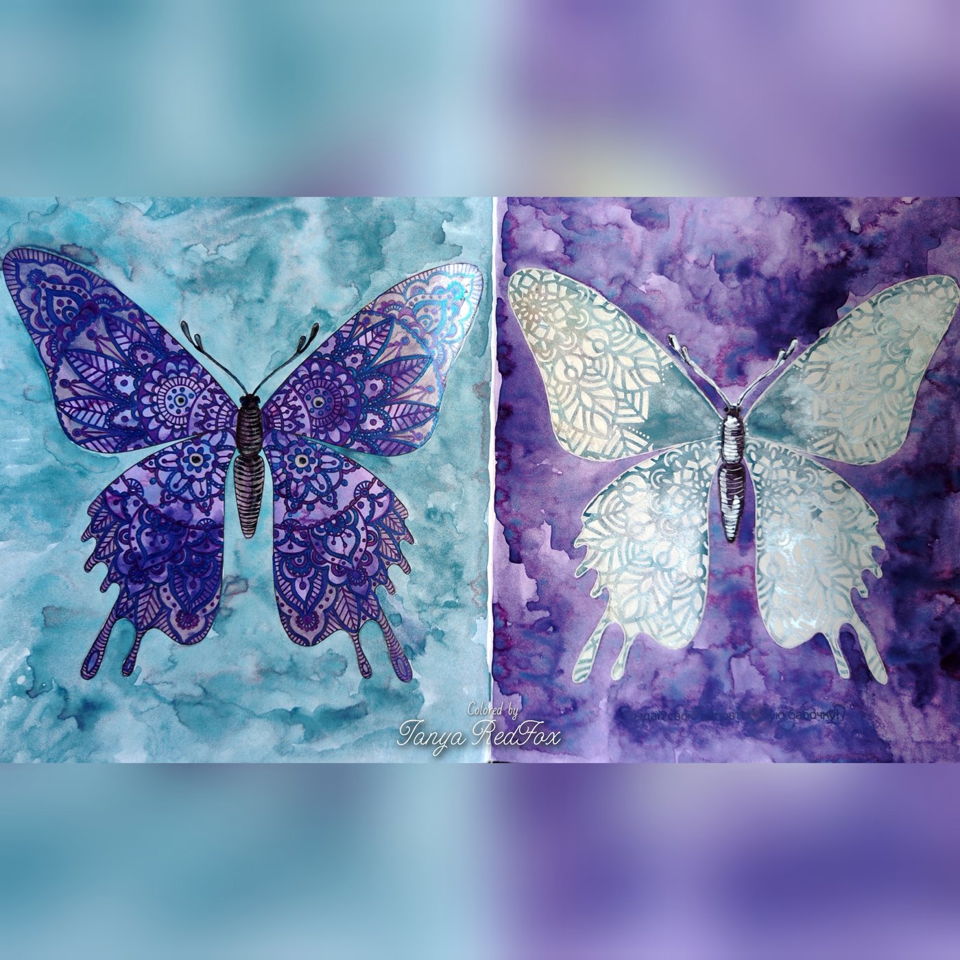 Узорные бабочки от Tanya RedFox