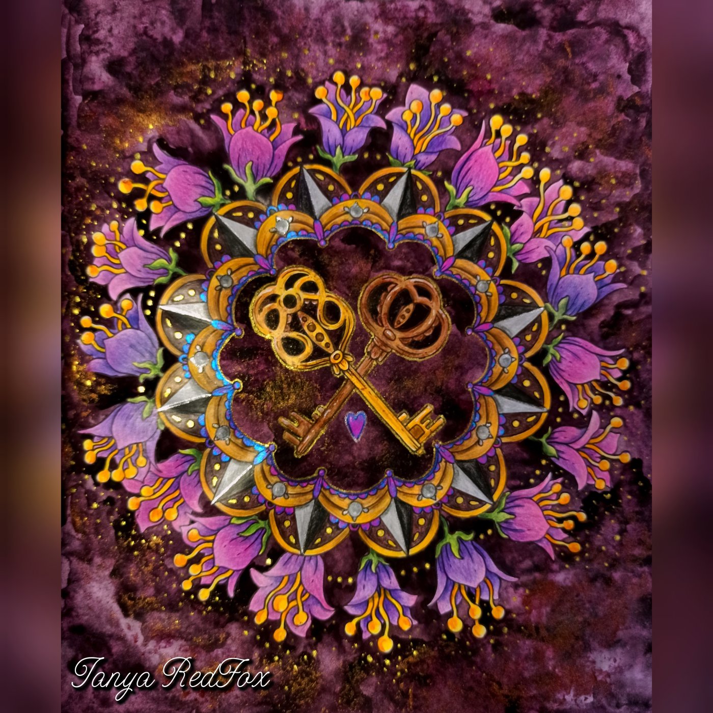 Ключи в цветочном венке от Tanya RedFox