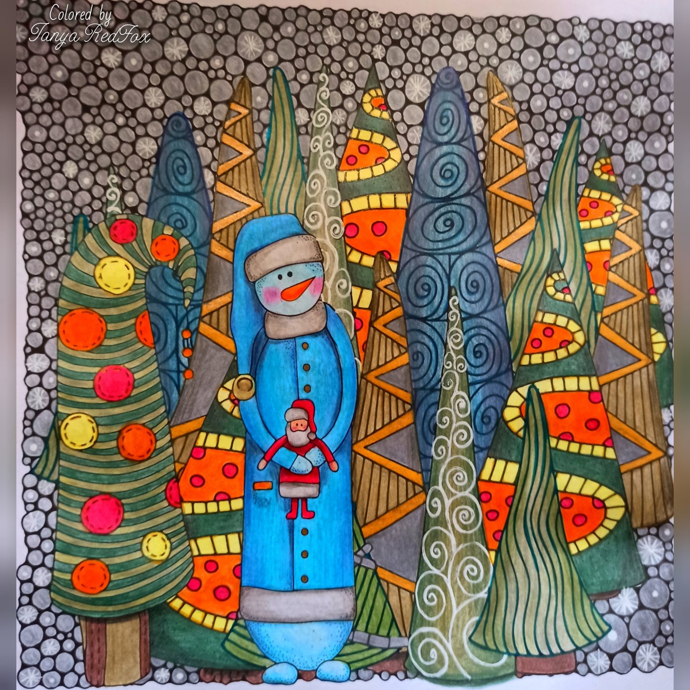 Снеговичок-стесняшка от Tanya RedFox
