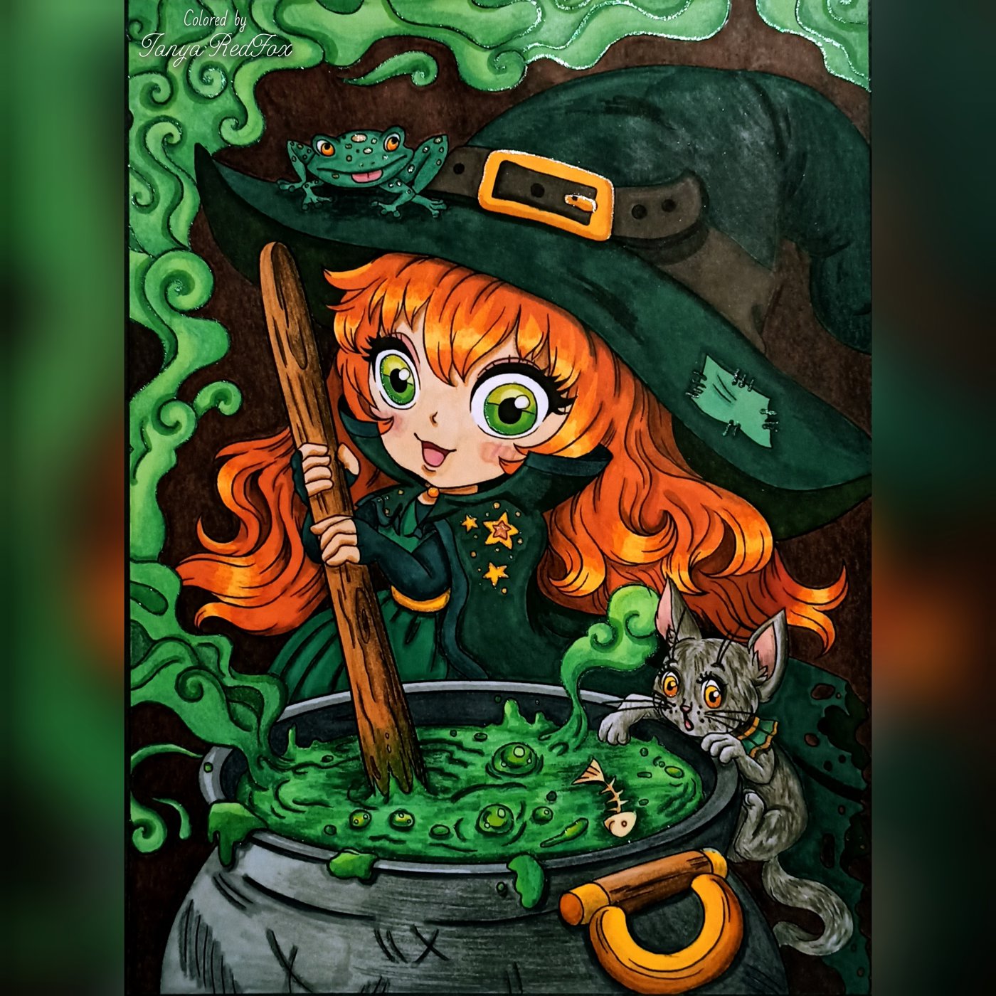 Ведьмочка варит зелье от Tanya RedFox
