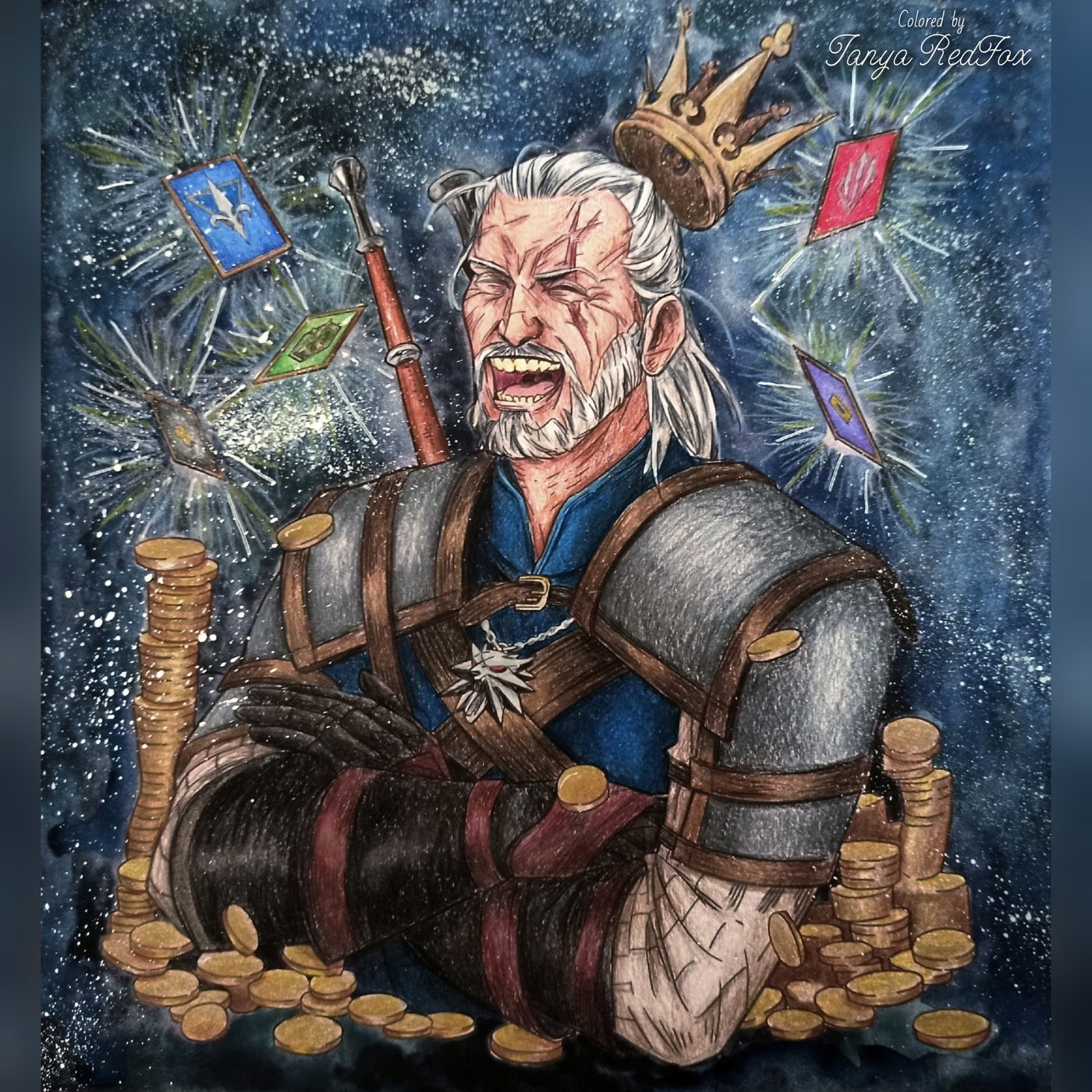 Геральт смеётся от Tanya RedFox