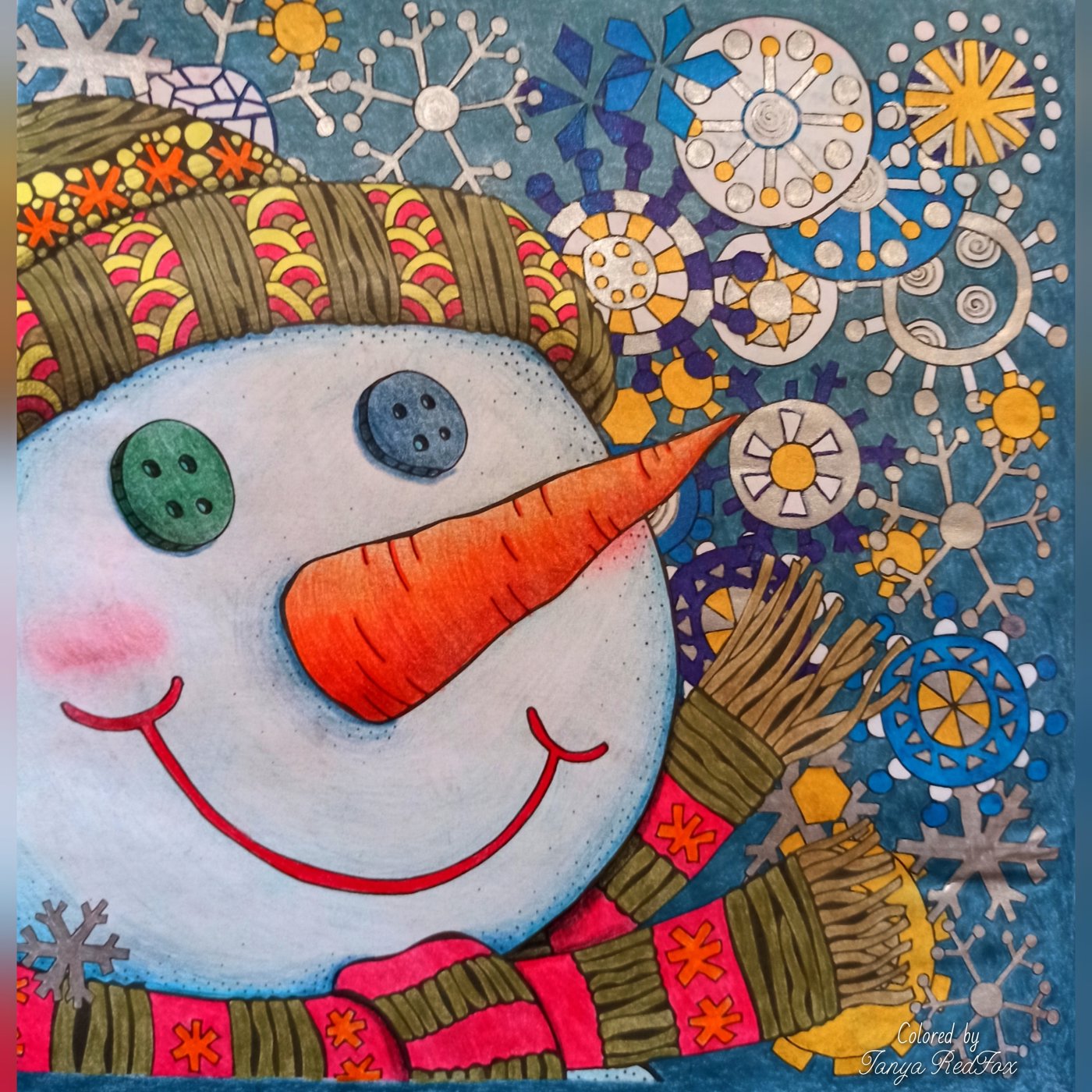 Снеговик улыбака от Tanya RedFox