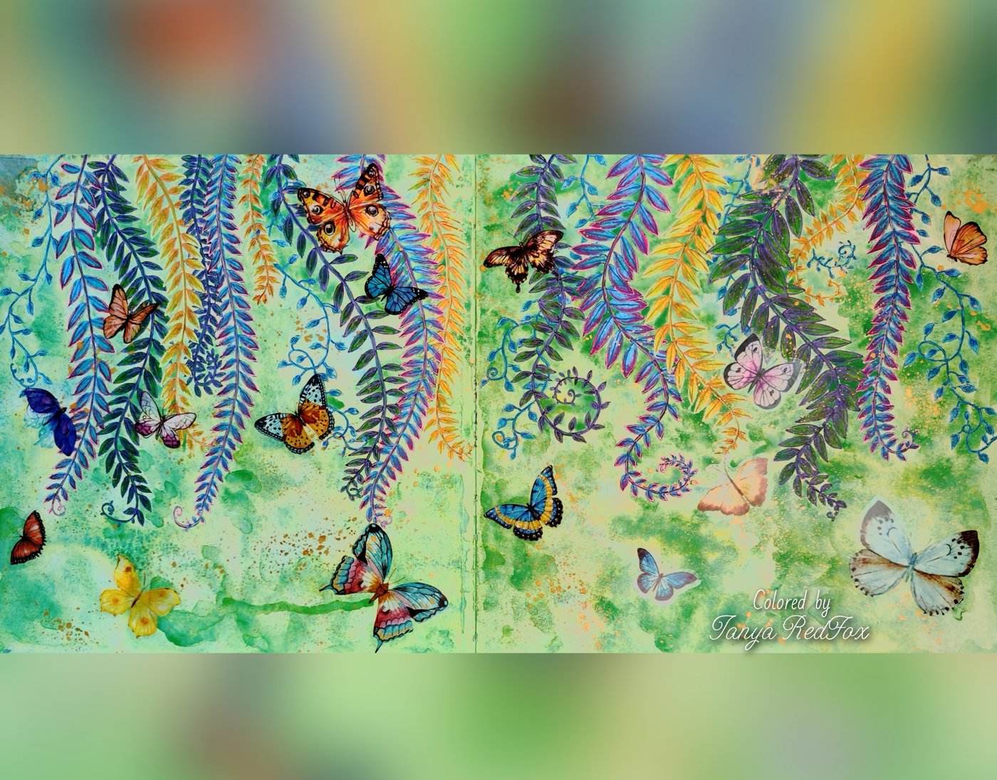 Тропические бабочки в лианах от Tanya RedFox