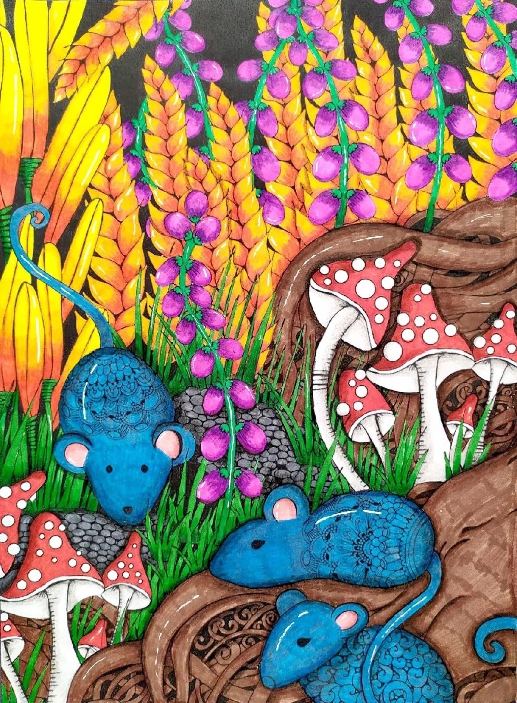 Работа от Daria_colloring_hobby