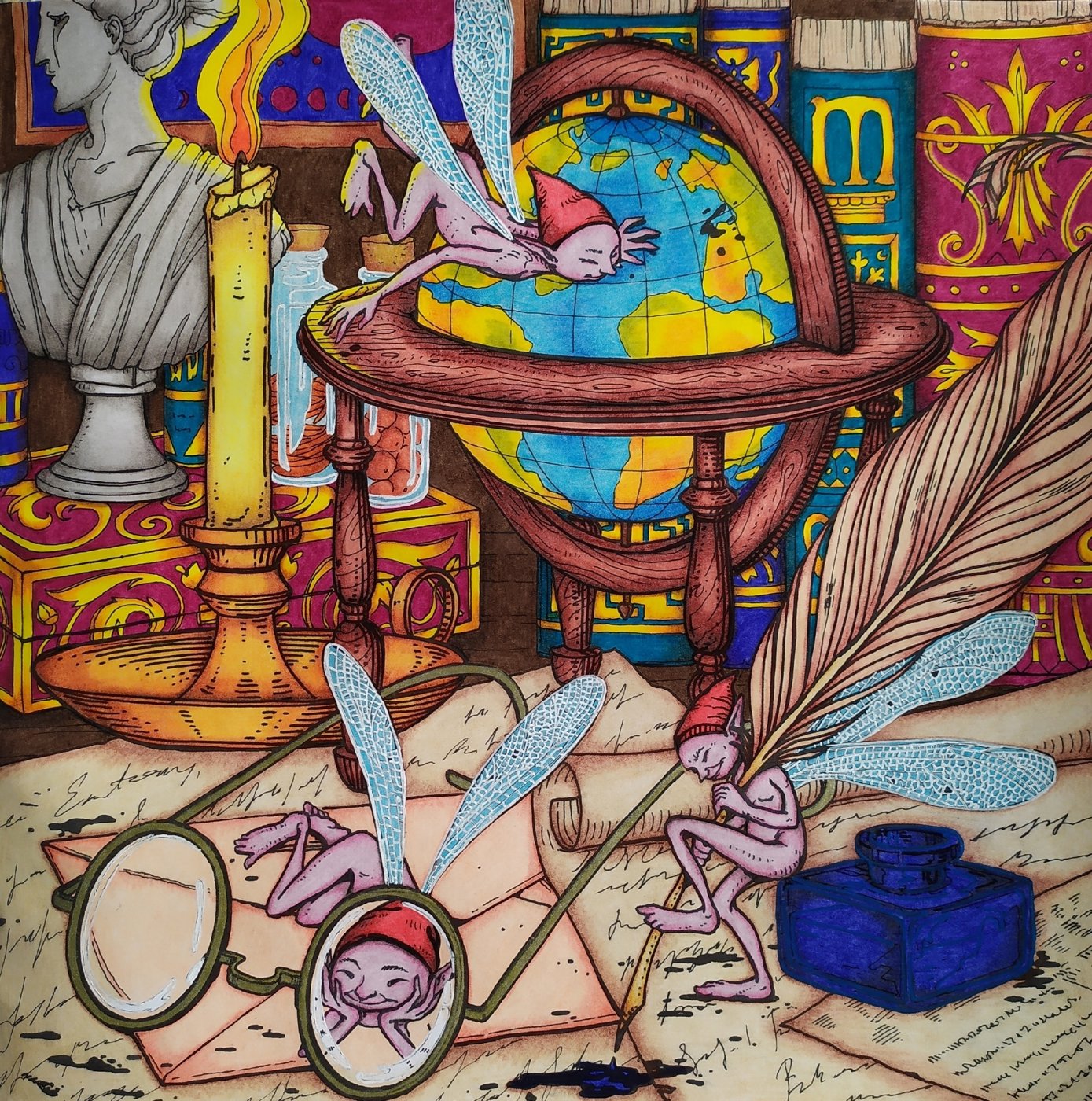 Работа от Daria_colloring_hobby