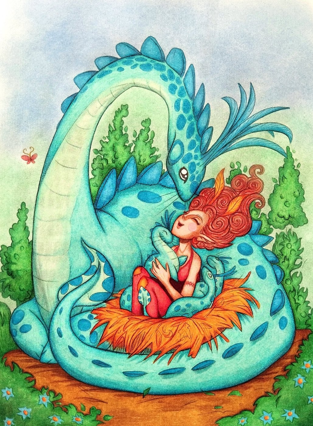 Работа от Daria_colloring_hobby