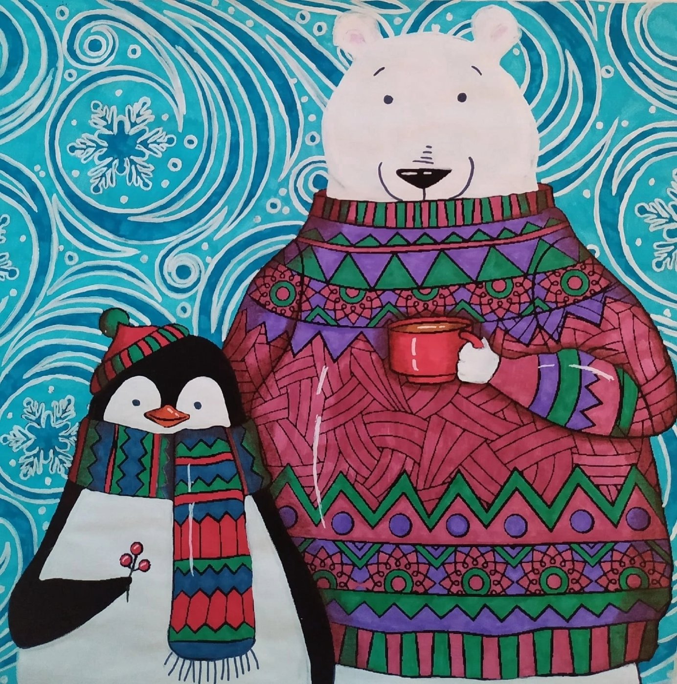 Работа от Daria_colloring_hobby