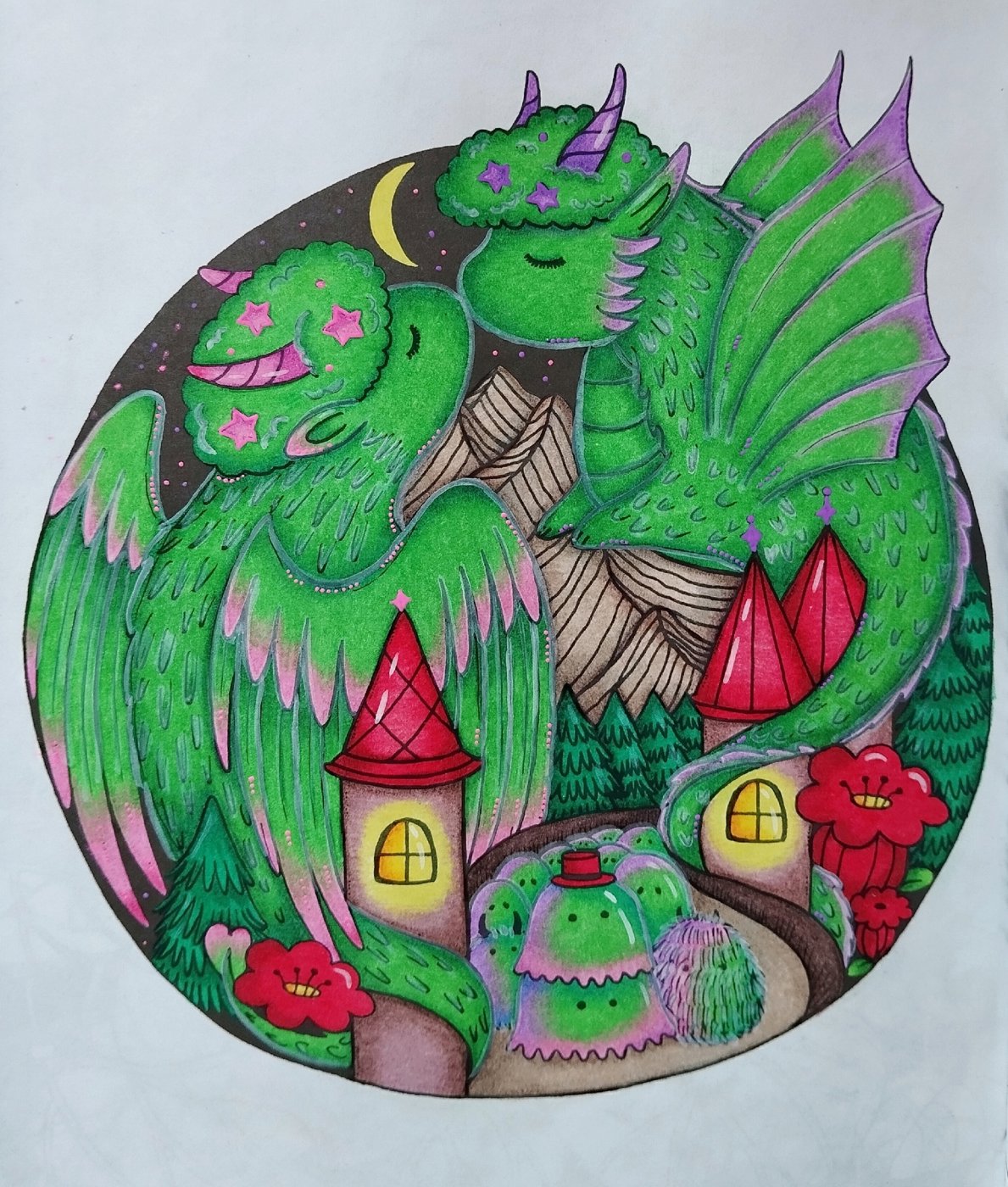 Работа от Daria_colloring_hobby