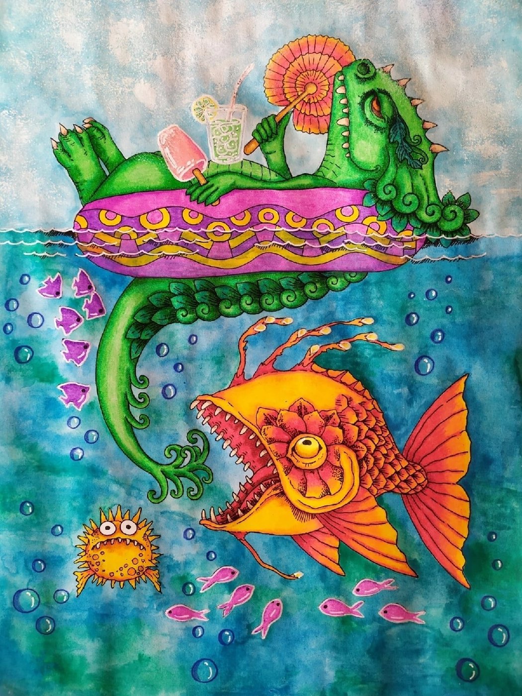 Работа от Daria_colloring_hobby