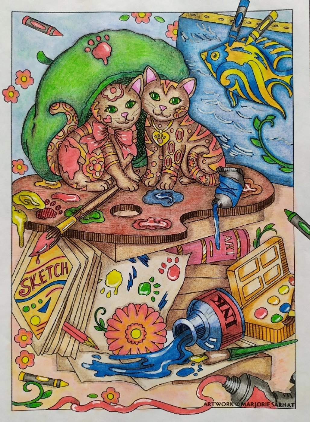 Работа от Daria_colloring_hobby