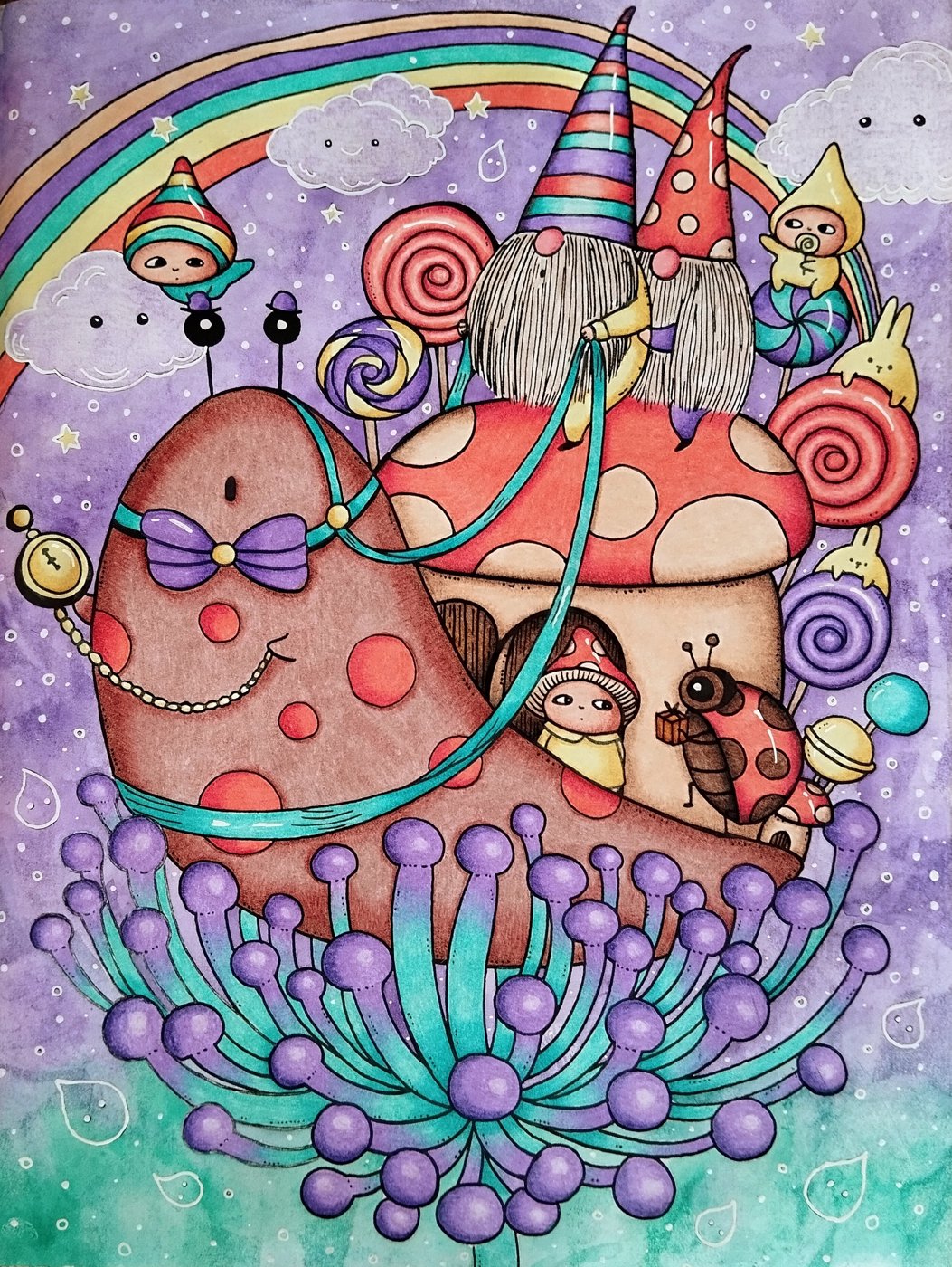 Улитка 🐌 от Daria_colloring_hobby