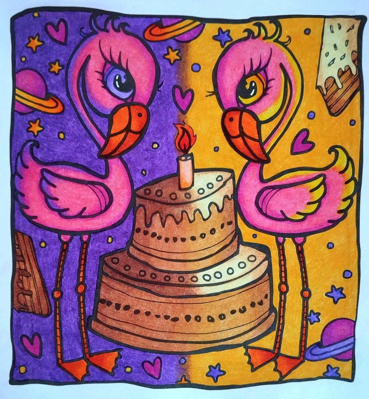Работа от Daria_coloring_hobby