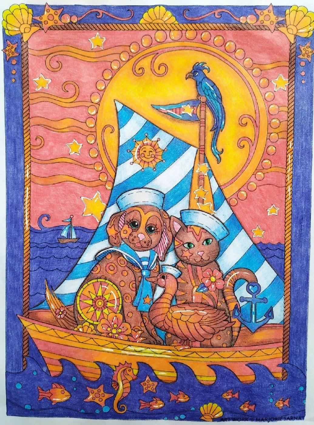 Работа от Daria_colloring_hobby