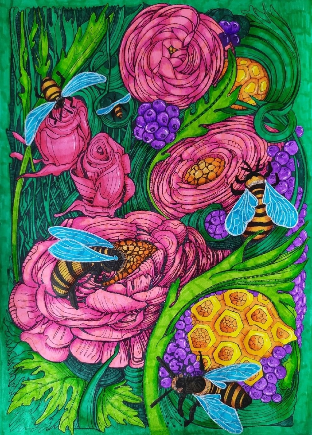 Работа от Daria_colloring_hobby