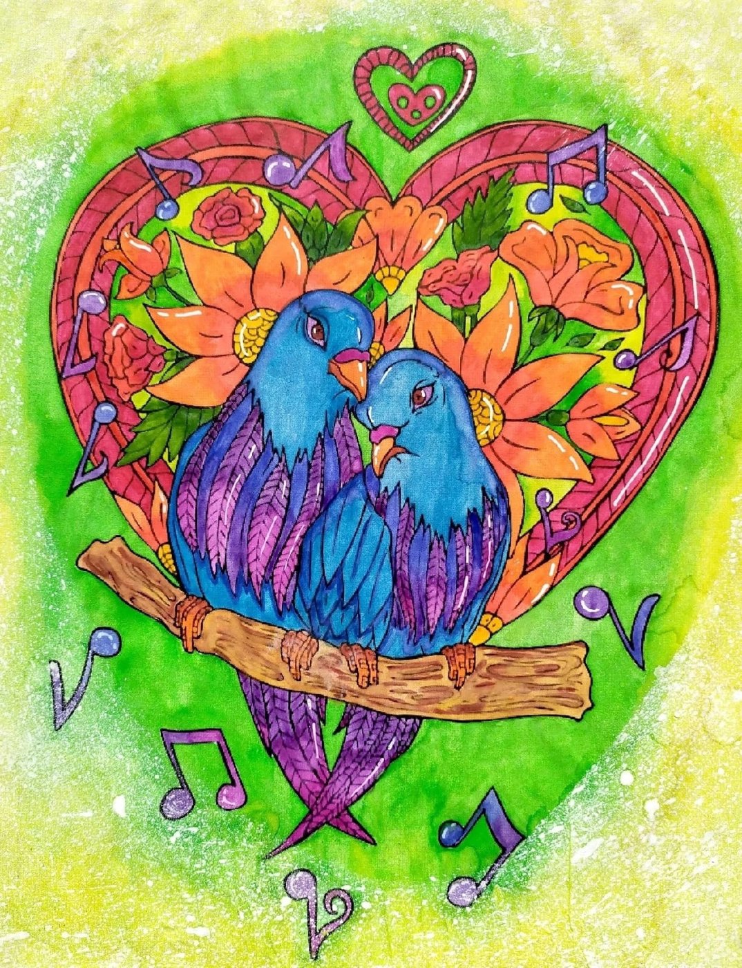 Работа от Daria_colloring_hobby