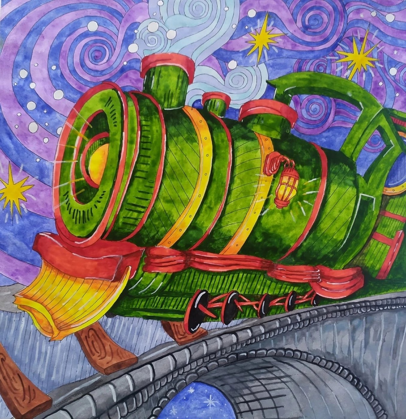 Работа от Daria_colloring_hobby