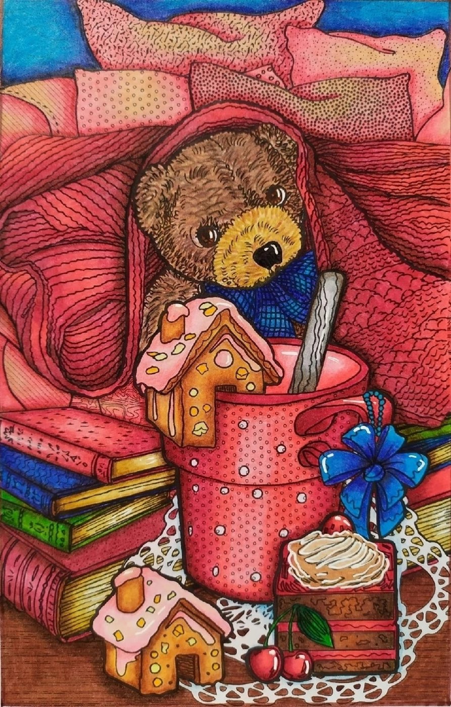 Работа от Daria_coloring_hobby