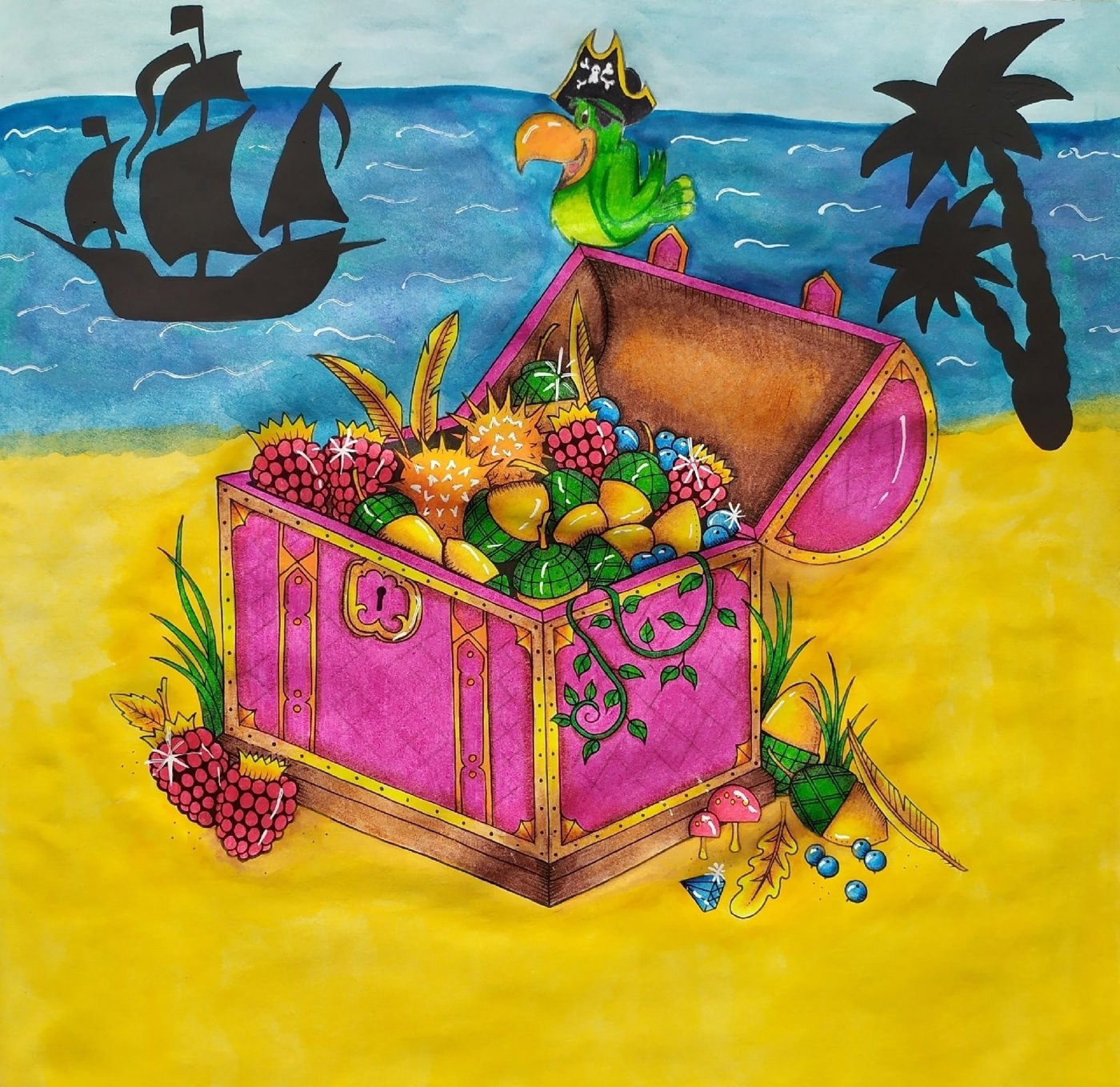 Работа от Daria_colloring_hobby