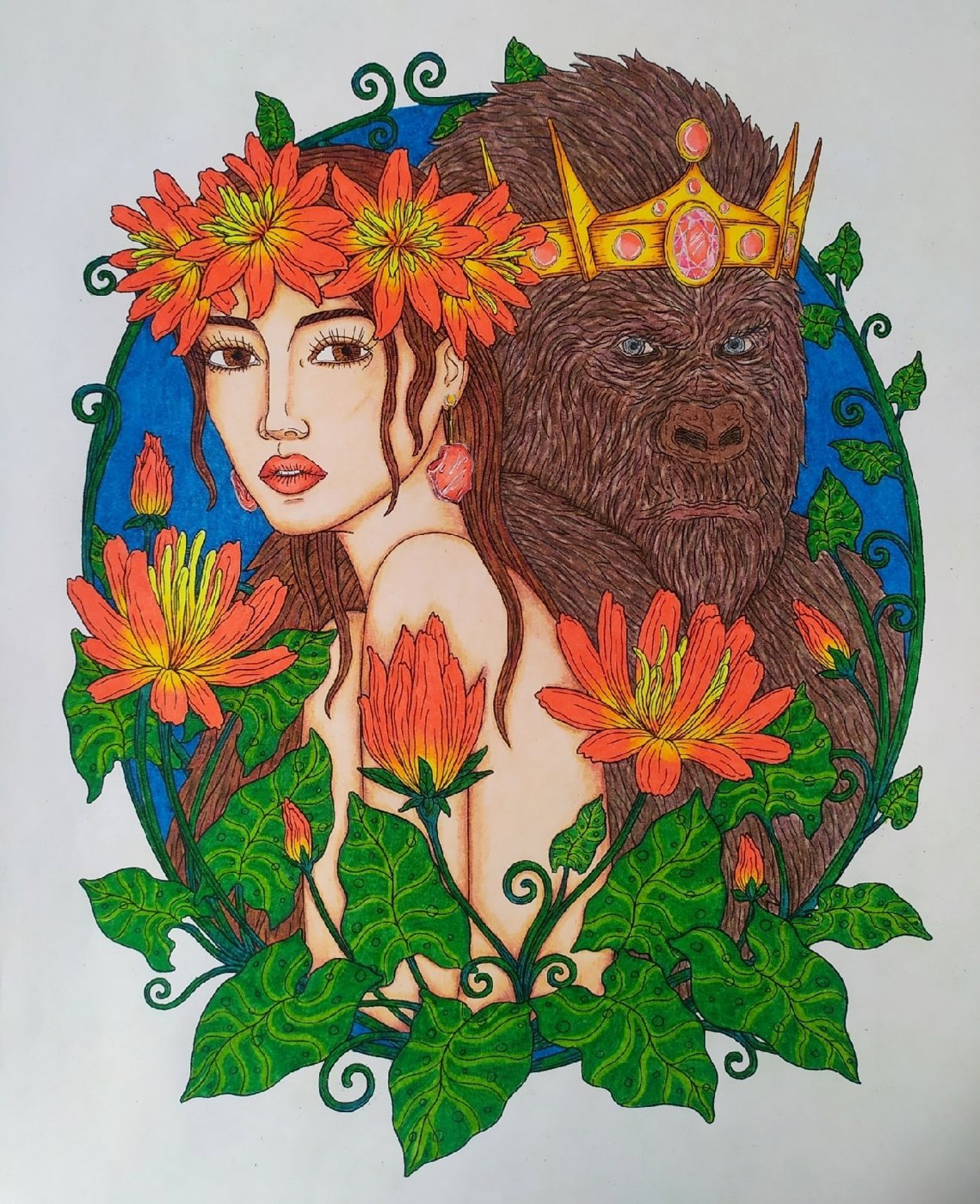 Работа от Daria_colloring_hobby