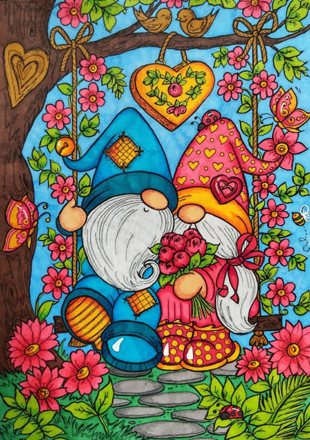 Работа от Daria_colloring_hobby