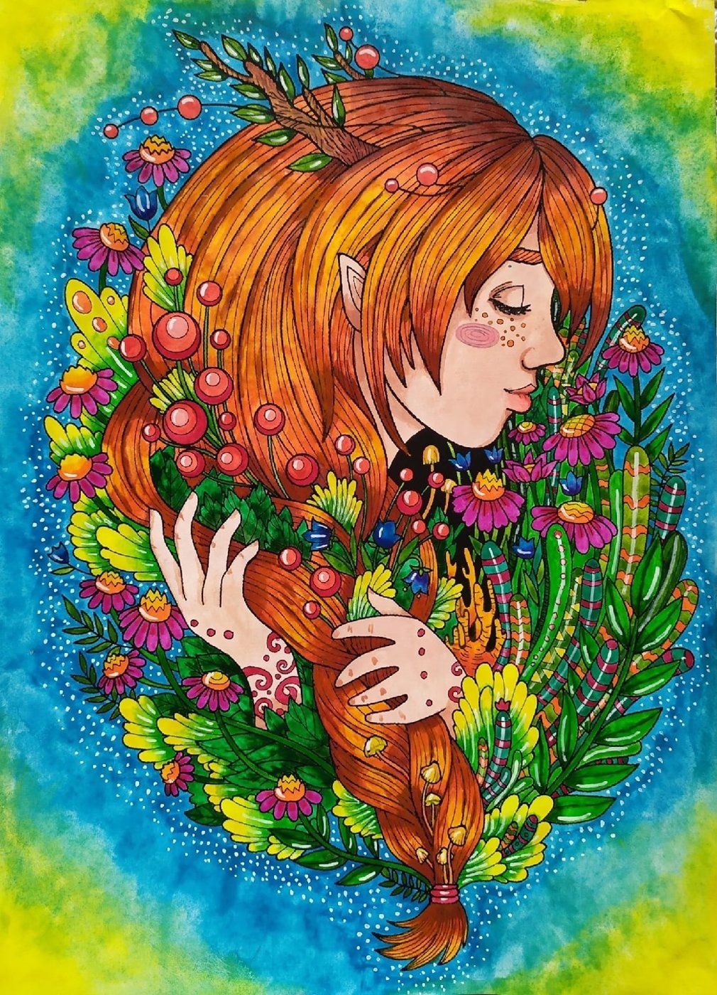 Работа от Daria_colloring_hobby