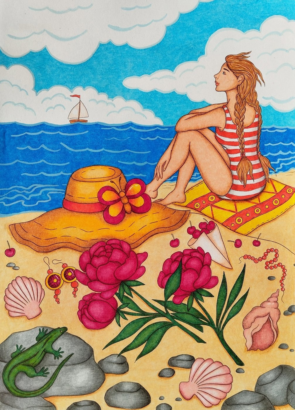 Работа от Daria_colloring_hobby