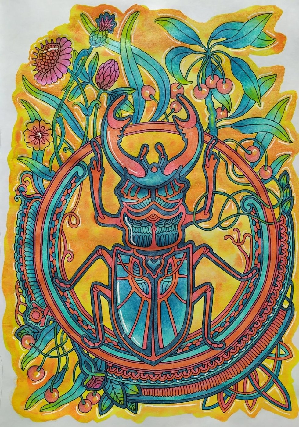 Работа от Daria_colloring_hobby