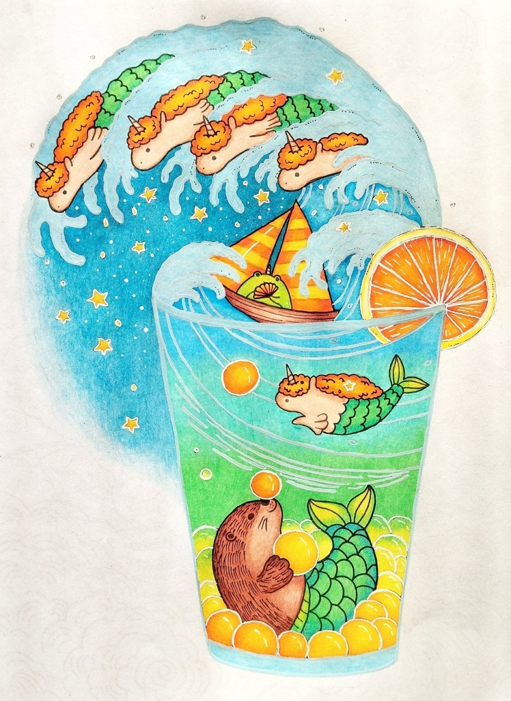 Работа от Daria_colloring_hobby