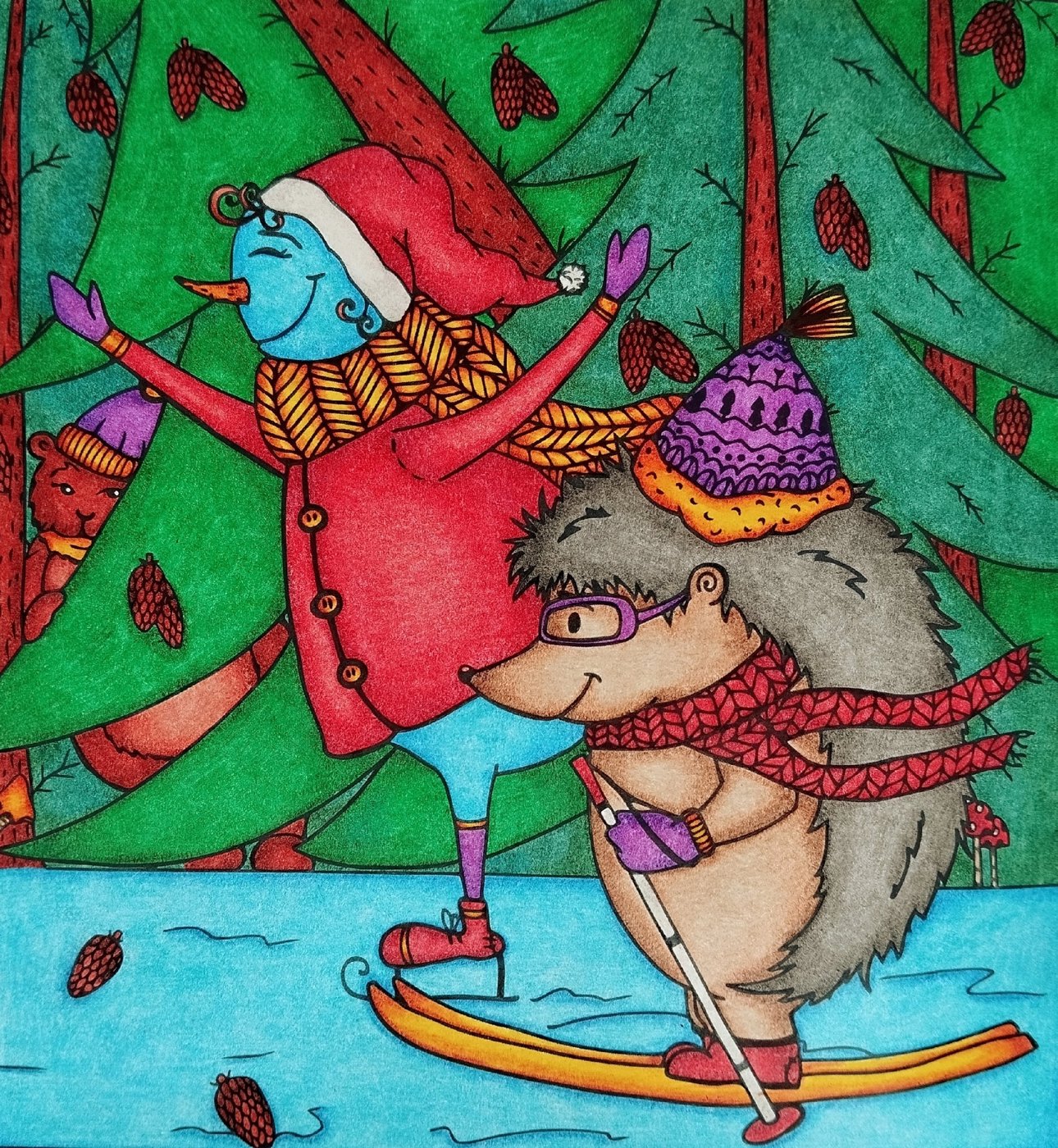 Работа от Daria_coloring_hobby