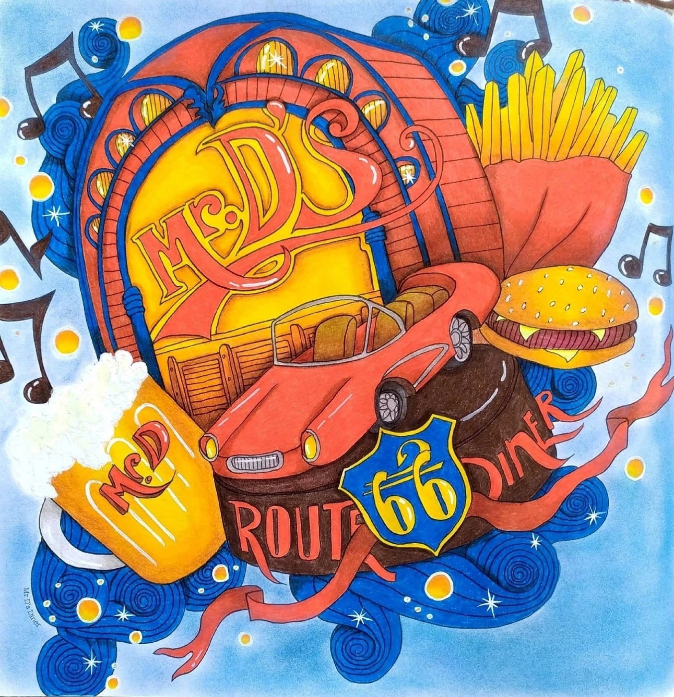 Работа от Daria_colloring_hobby