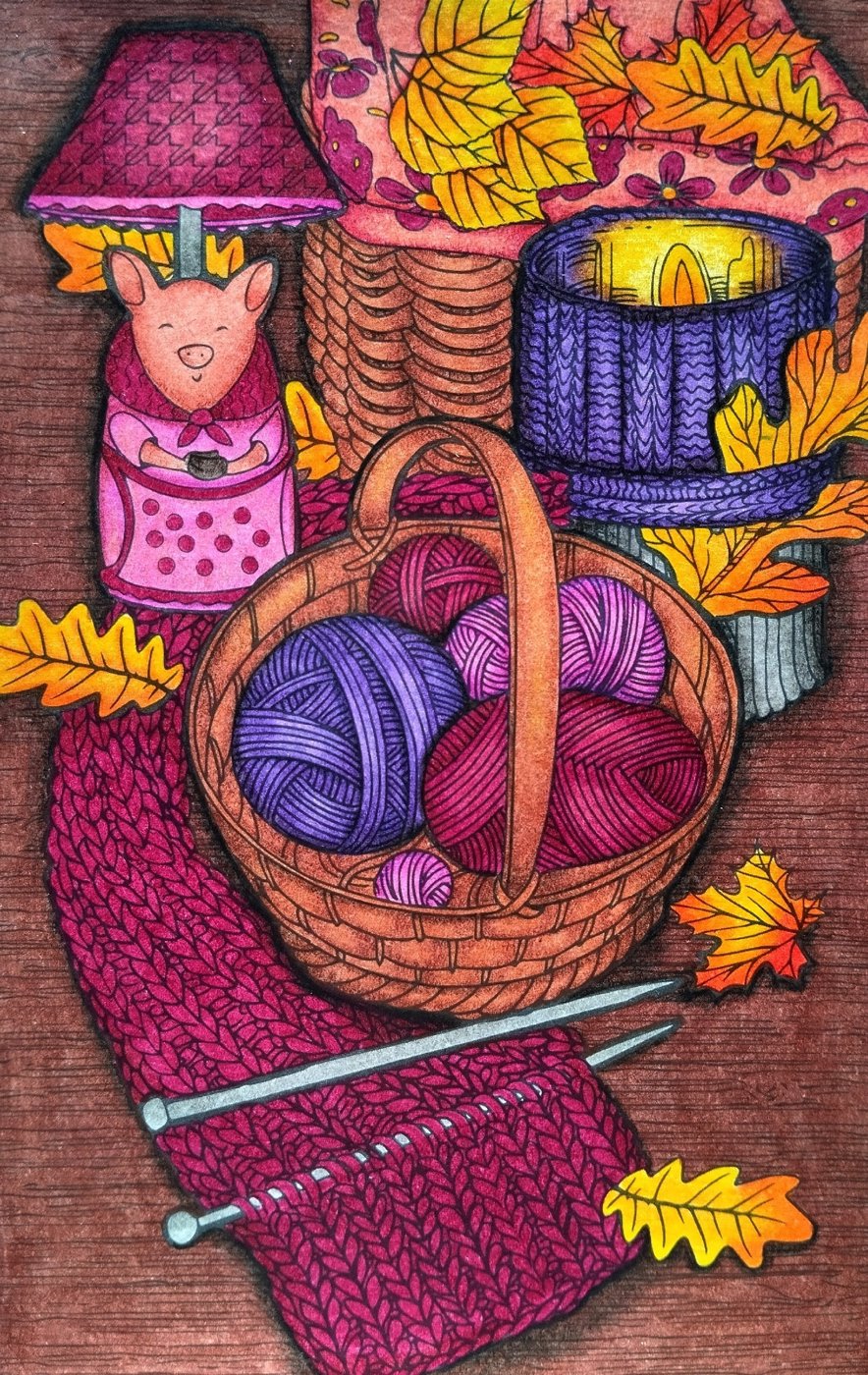 Работа от Daria_coloring_hobby
