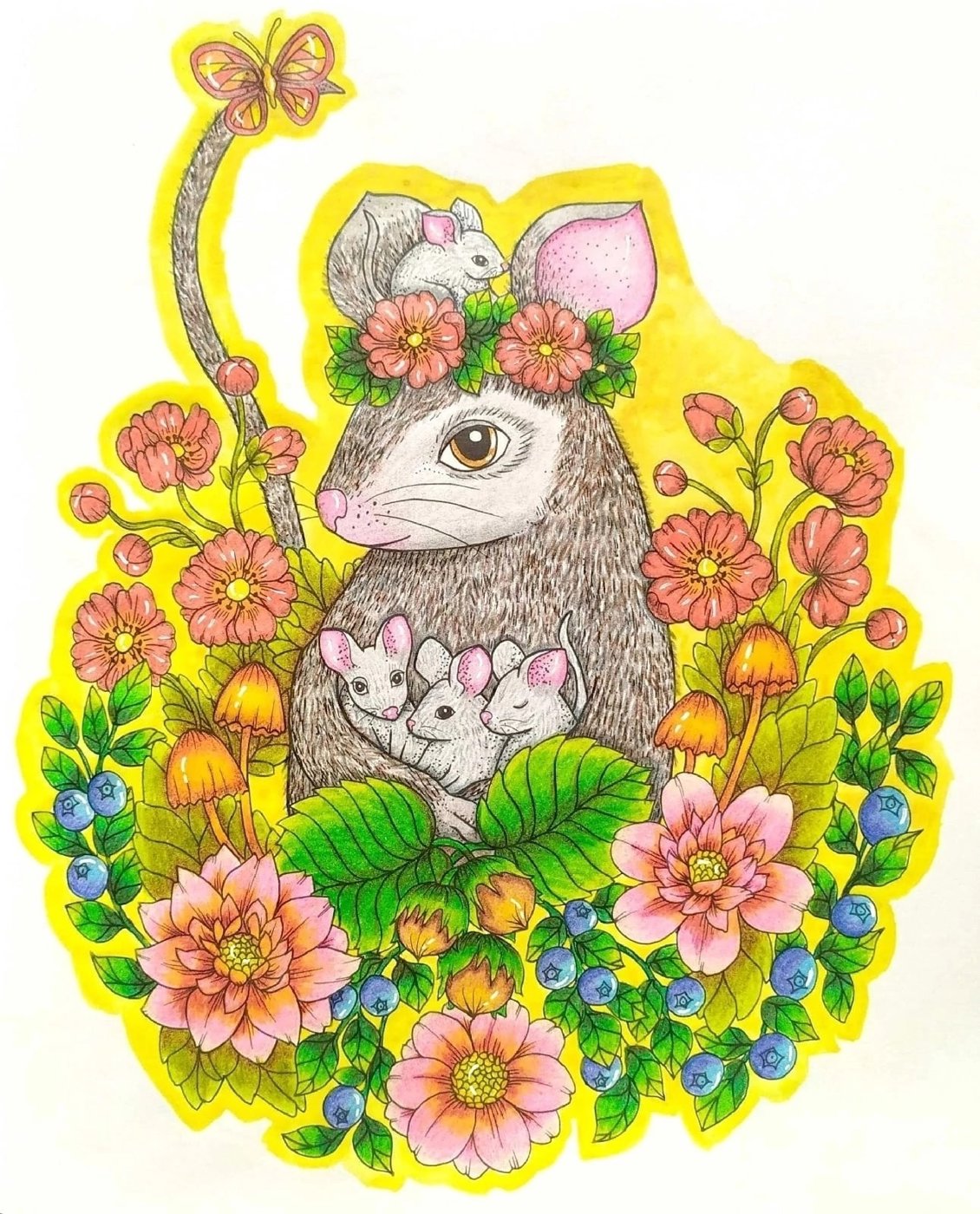 Работа от Daria_coloring_hobby