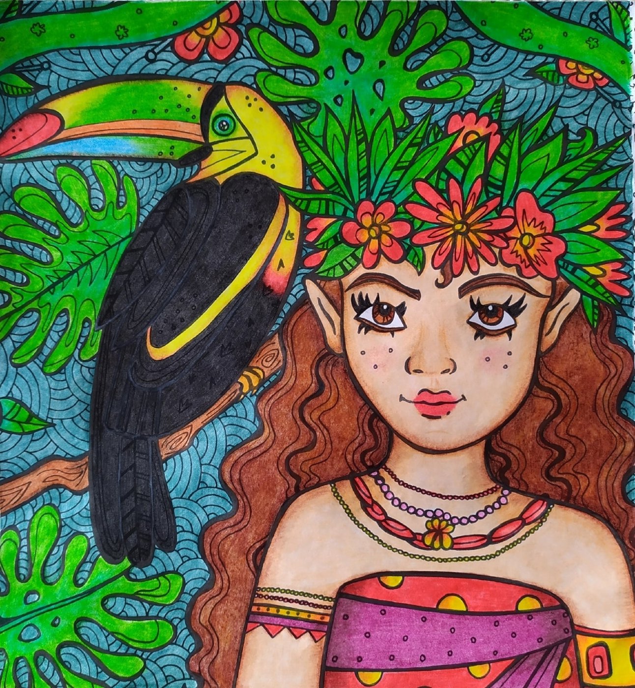Работа от Daria_coloring_hobby