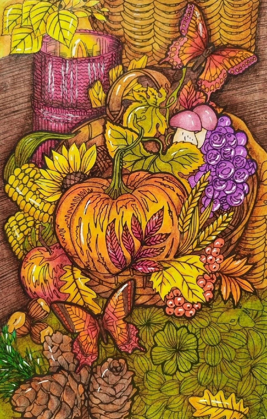 Работа от Daria_coloring_hobby