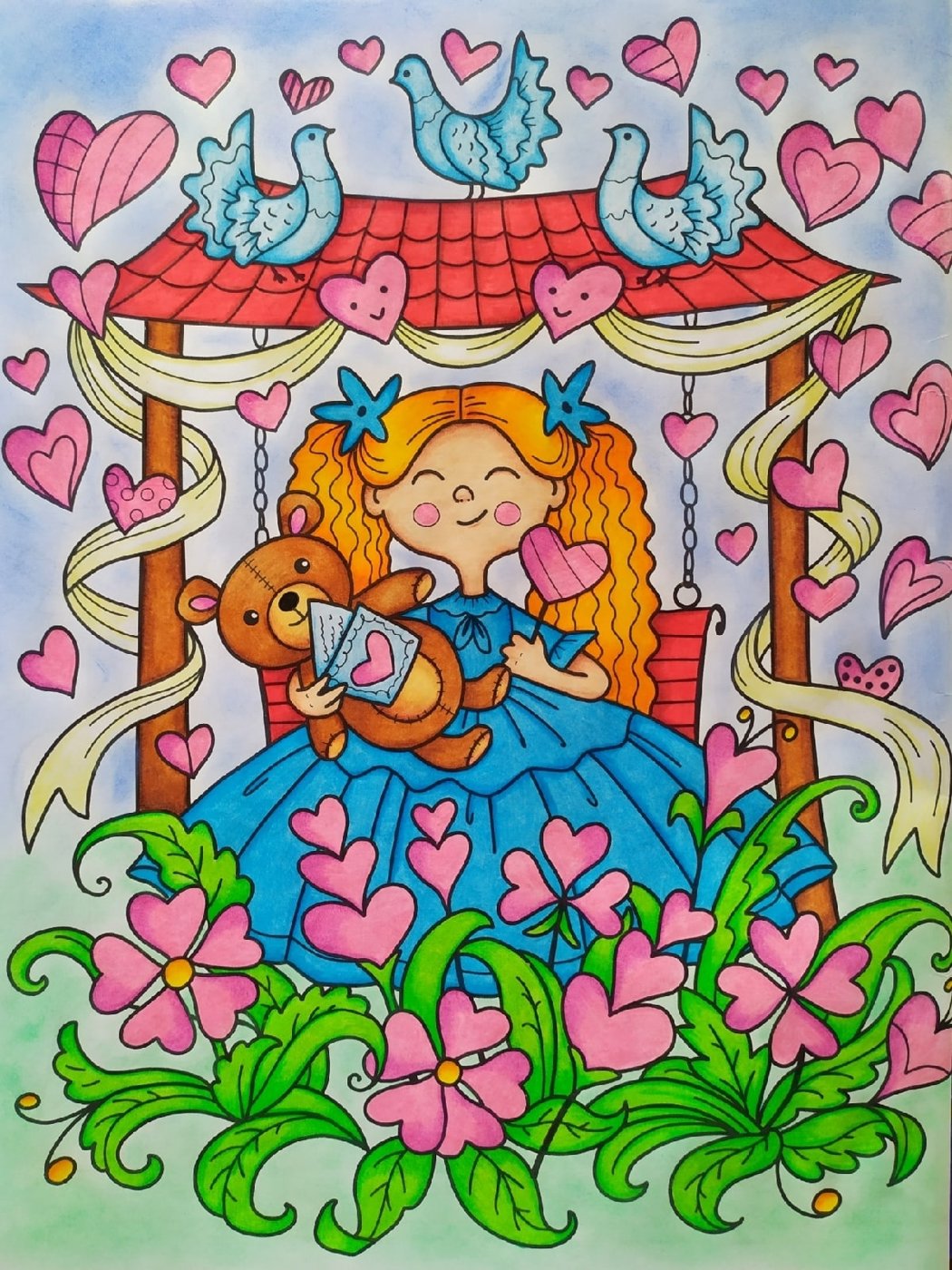 Работа от Daria_coloring_hobby