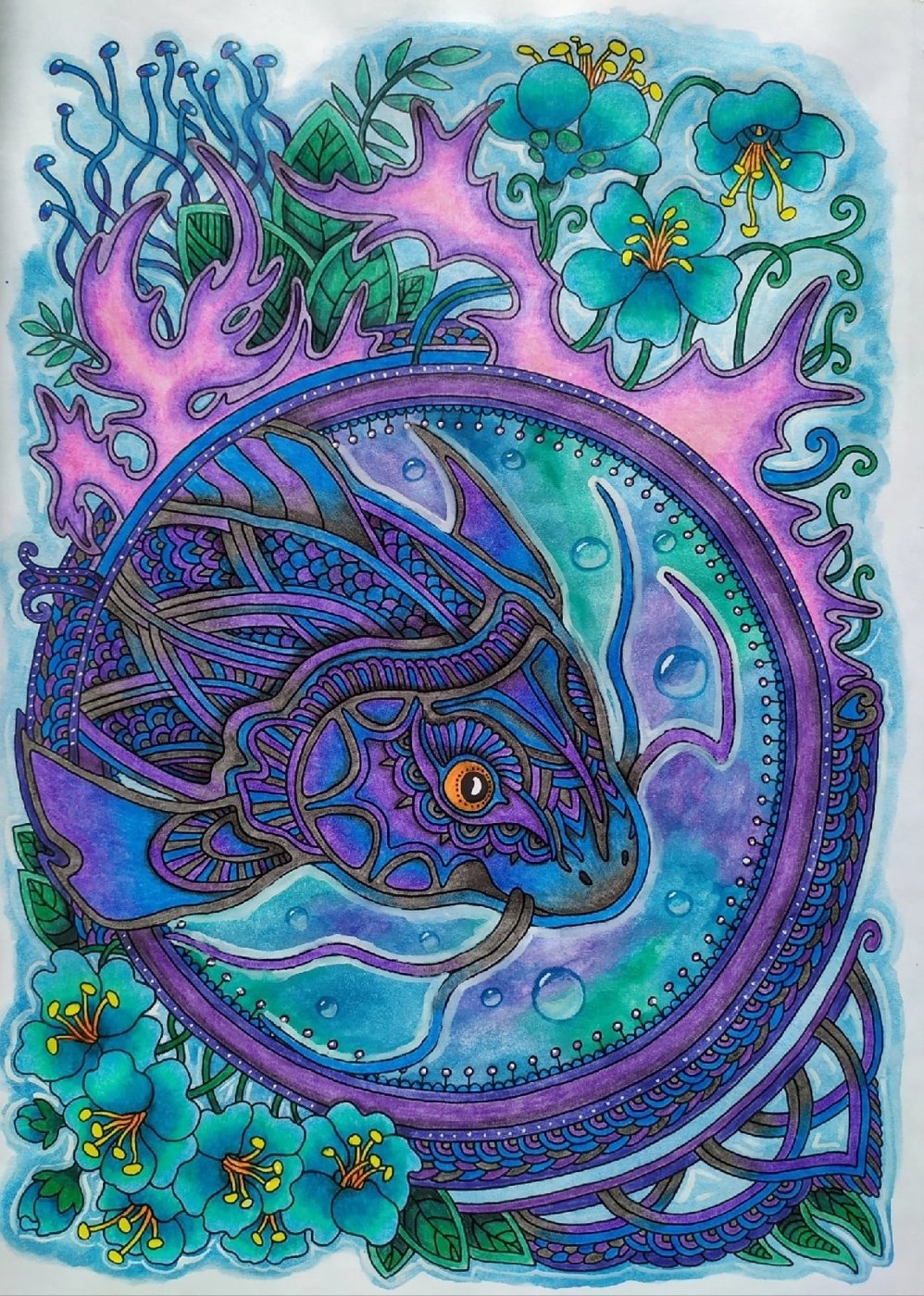 Работа от Daria_colloring_hobby