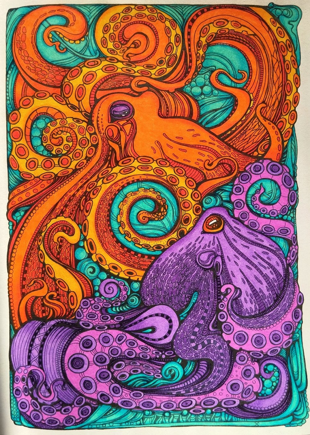 Работа от Daria_colloring_hobby