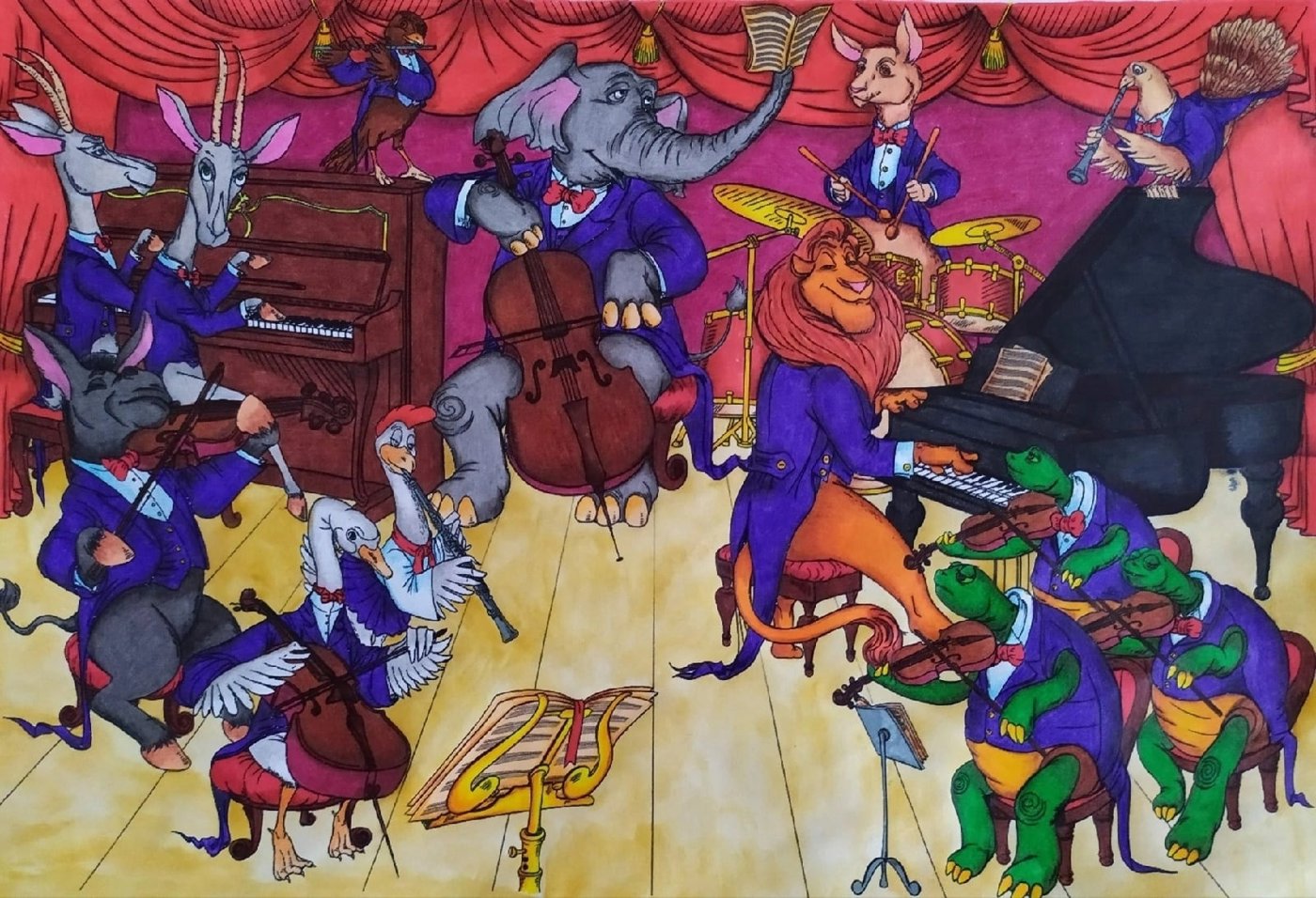 Работа от Daria_colloring_hobby