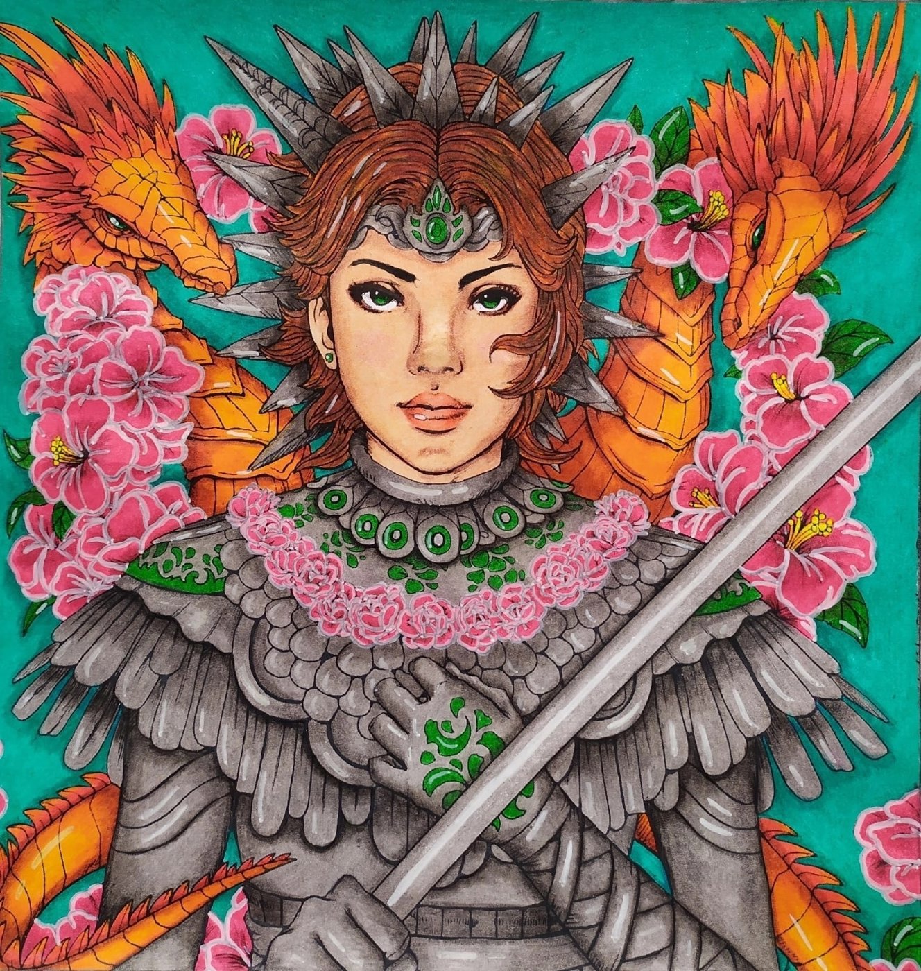 Работа от Daria_colloring_hobby