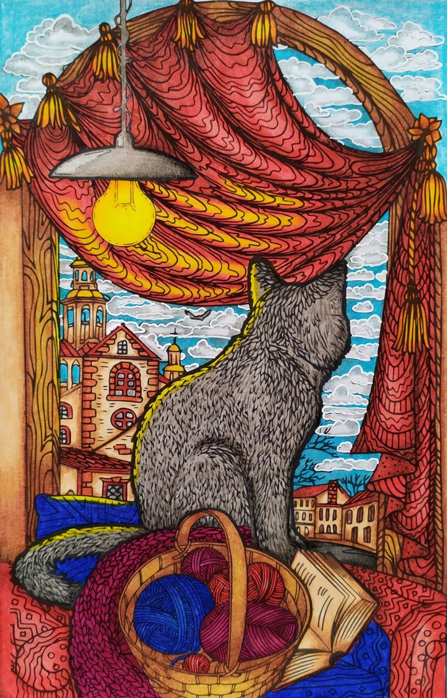 Работа от Daria_coloring_hobby