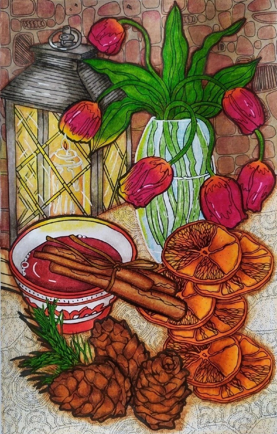 Работа от Daria_coloring_hobby
