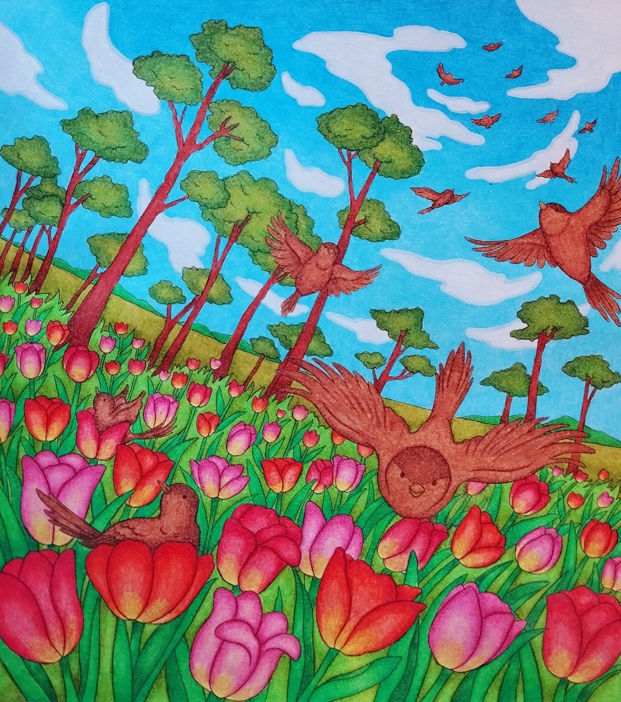 Работа от Daria_colloring_hobby