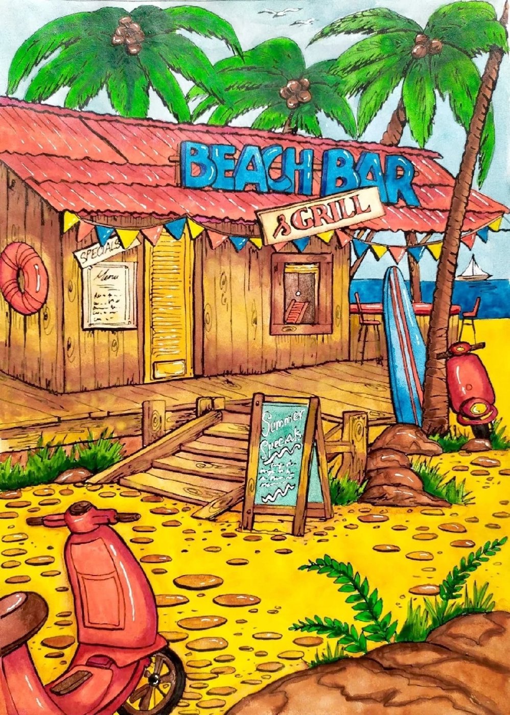 Работа от Daria_colloring_hobby