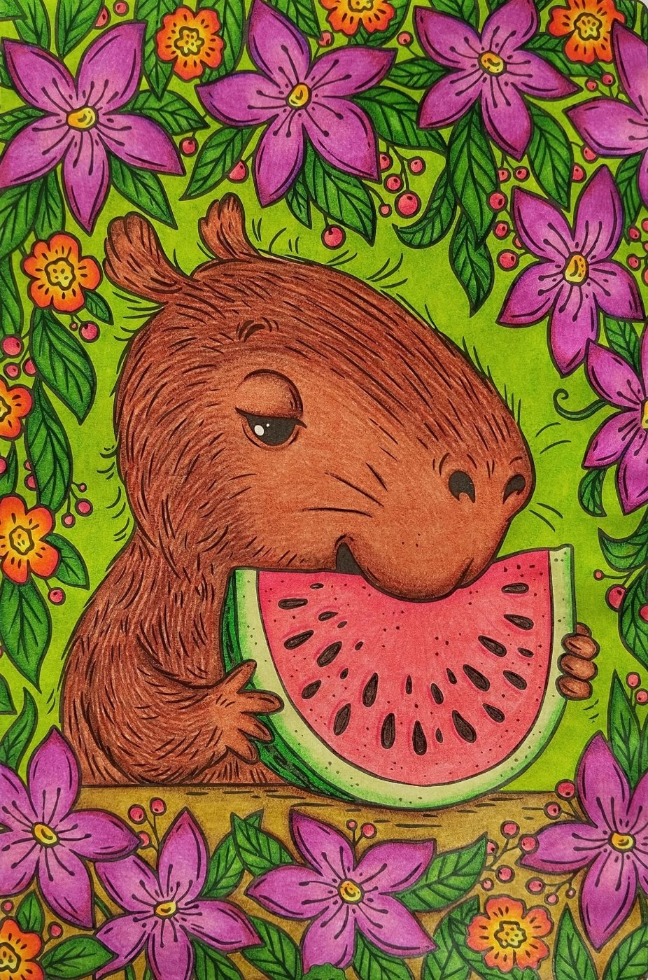 Работа от Daria_coloring_hobby