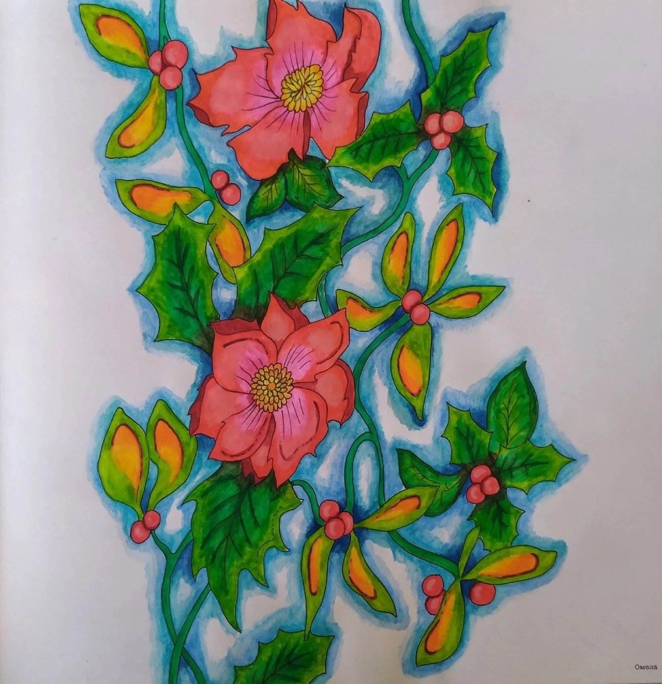 Работа от Daria_colloring_hobby