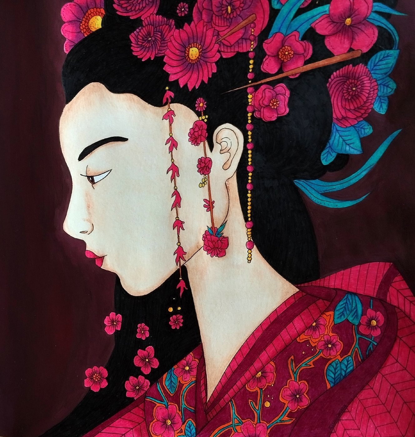 Работа от Daria_colloring_hobby